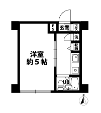 1Kの間取図